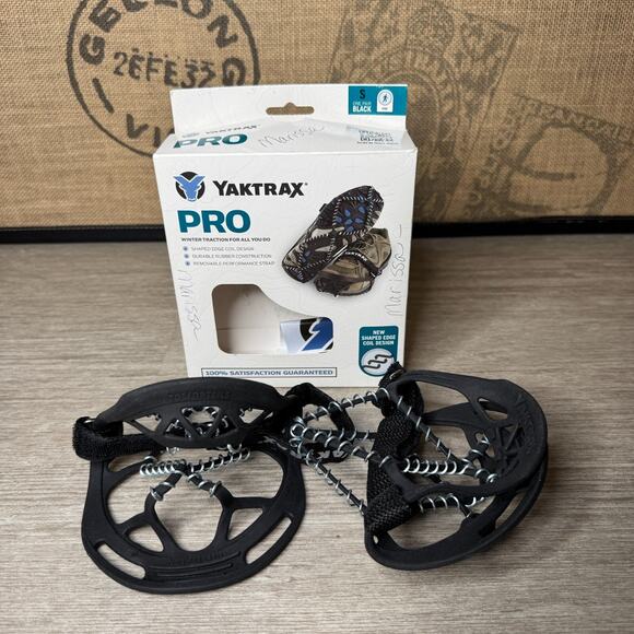 Yaktrax Other - Yaktrax Pro Winter Traction Shoe Clamps W/ Strap Small NOB